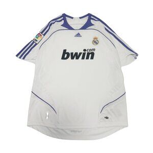 2007-08 Adidas Real Madrid Home Kit M